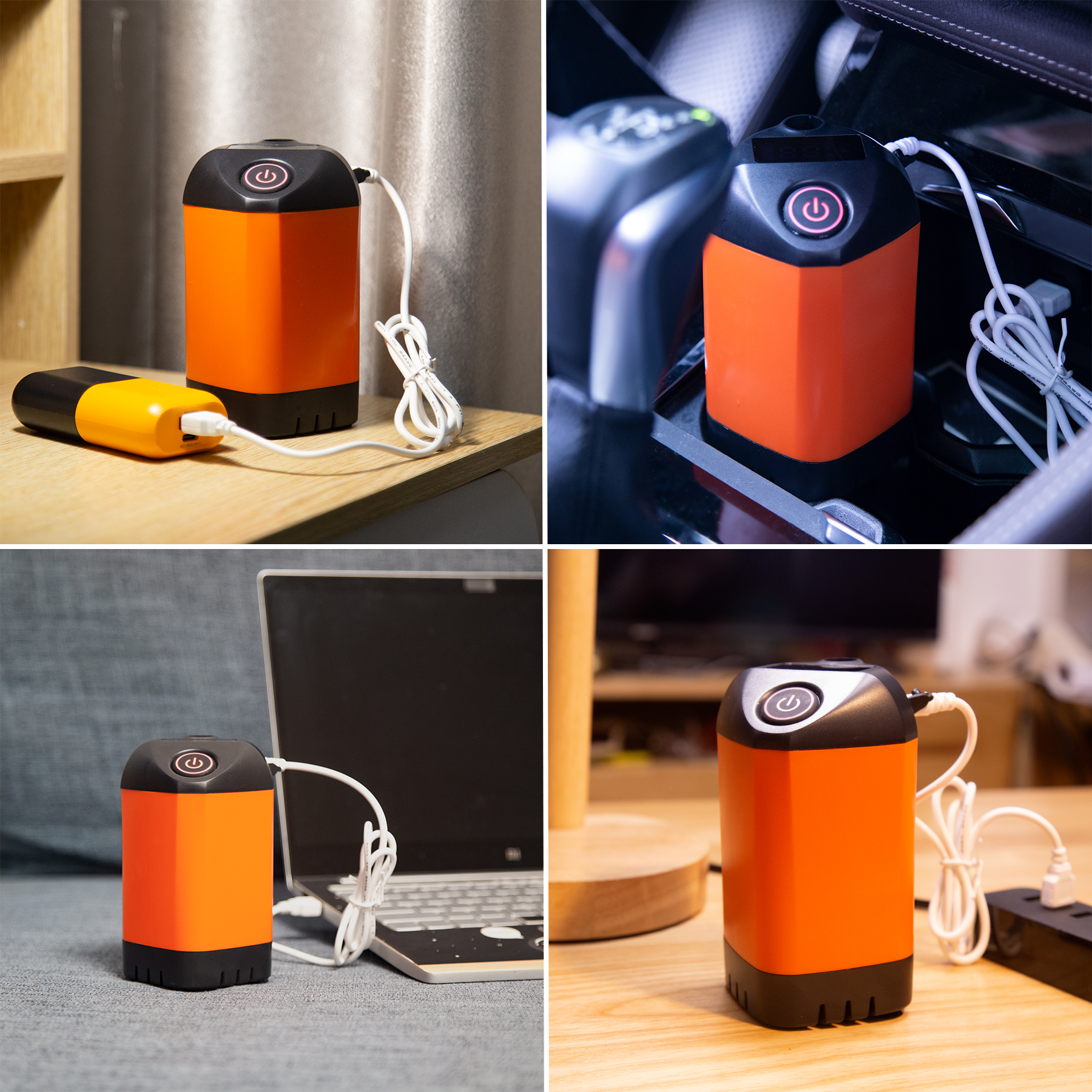 portable_usb_rechargeable_camping_shower_various_scenarios